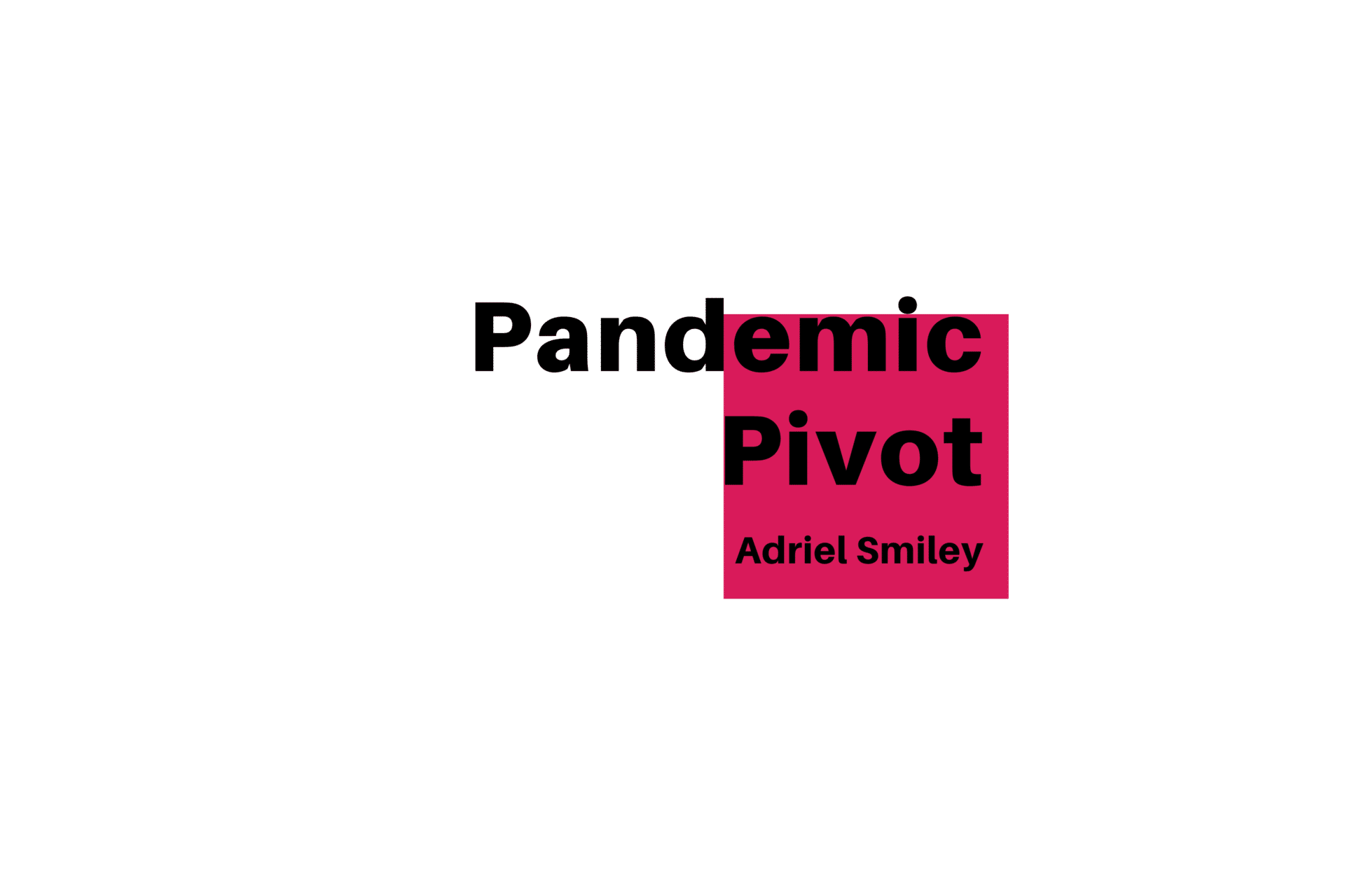 Local Journalism Initiative - Pandemic Pivot - title card