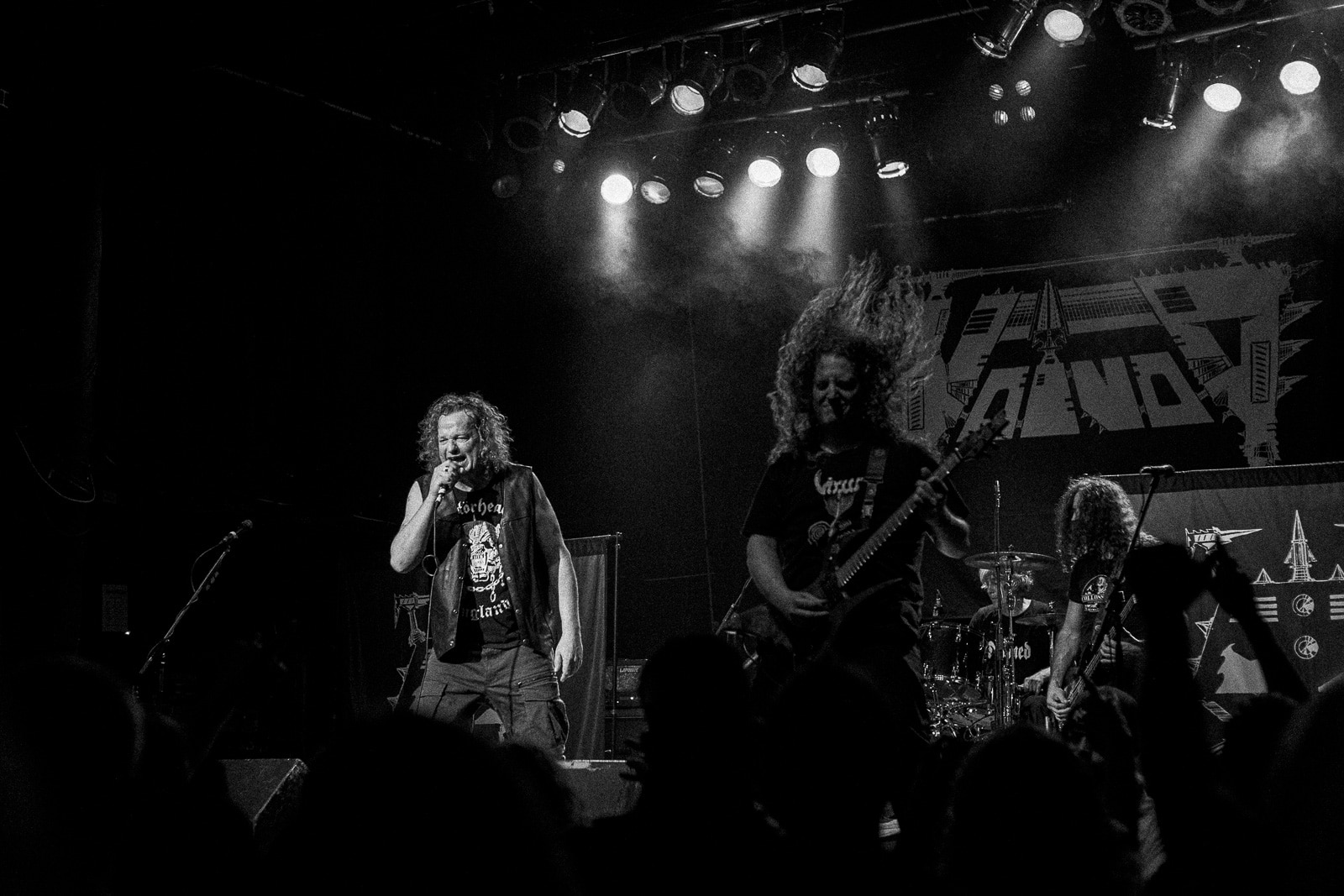 Voivod mid-song at the Phoenix